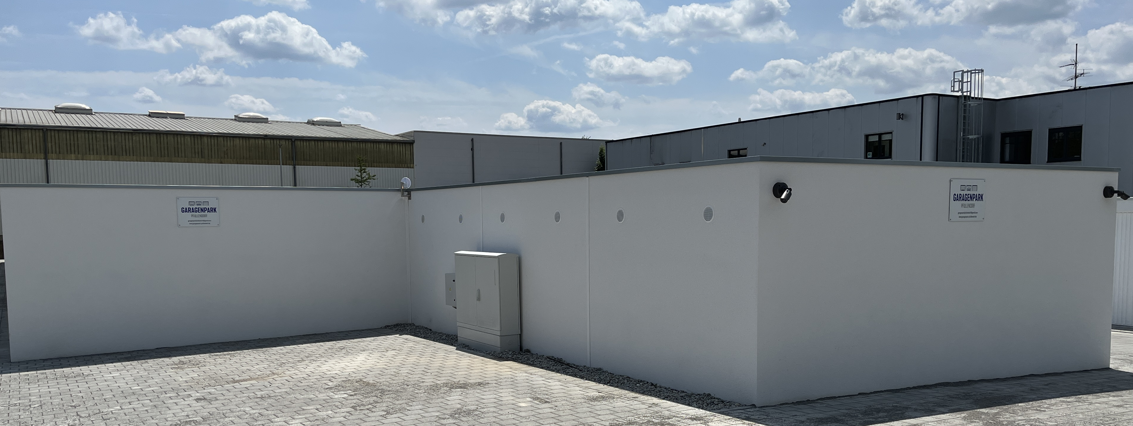 Bild des Garagenparks während der Bauphase