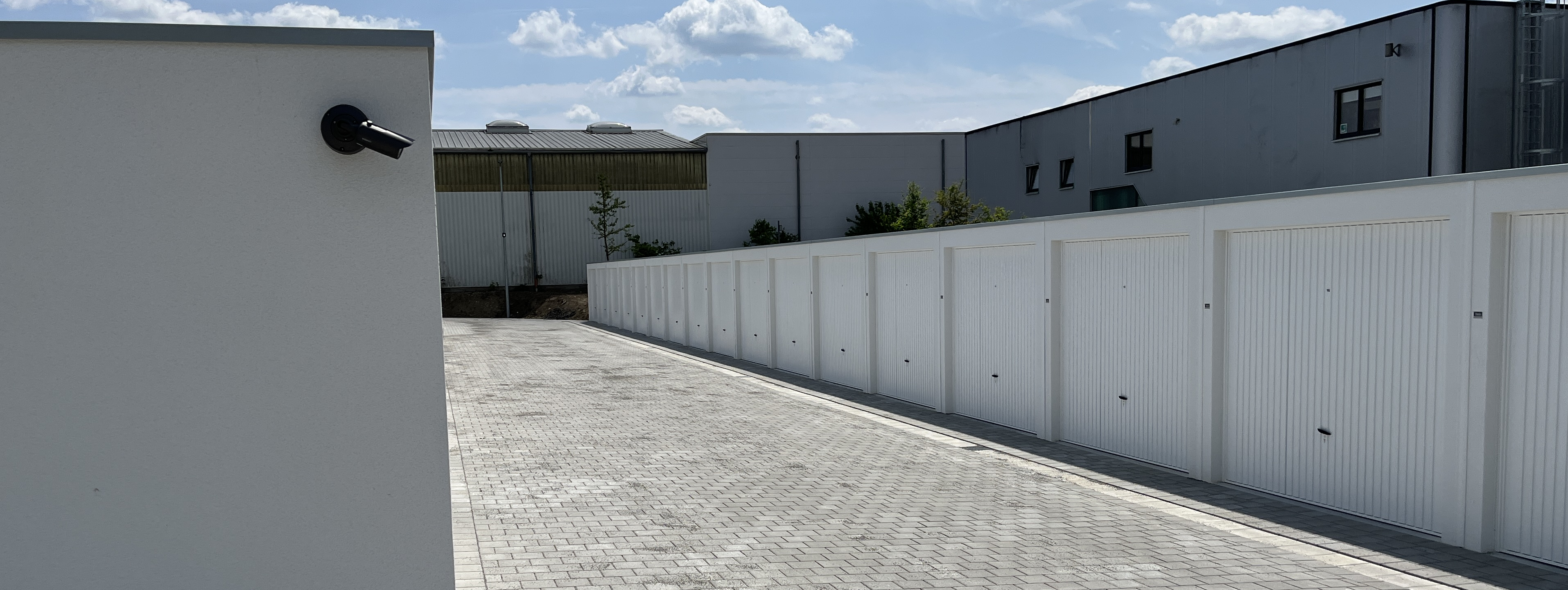 Bild des Garagenparks während der Bauphase