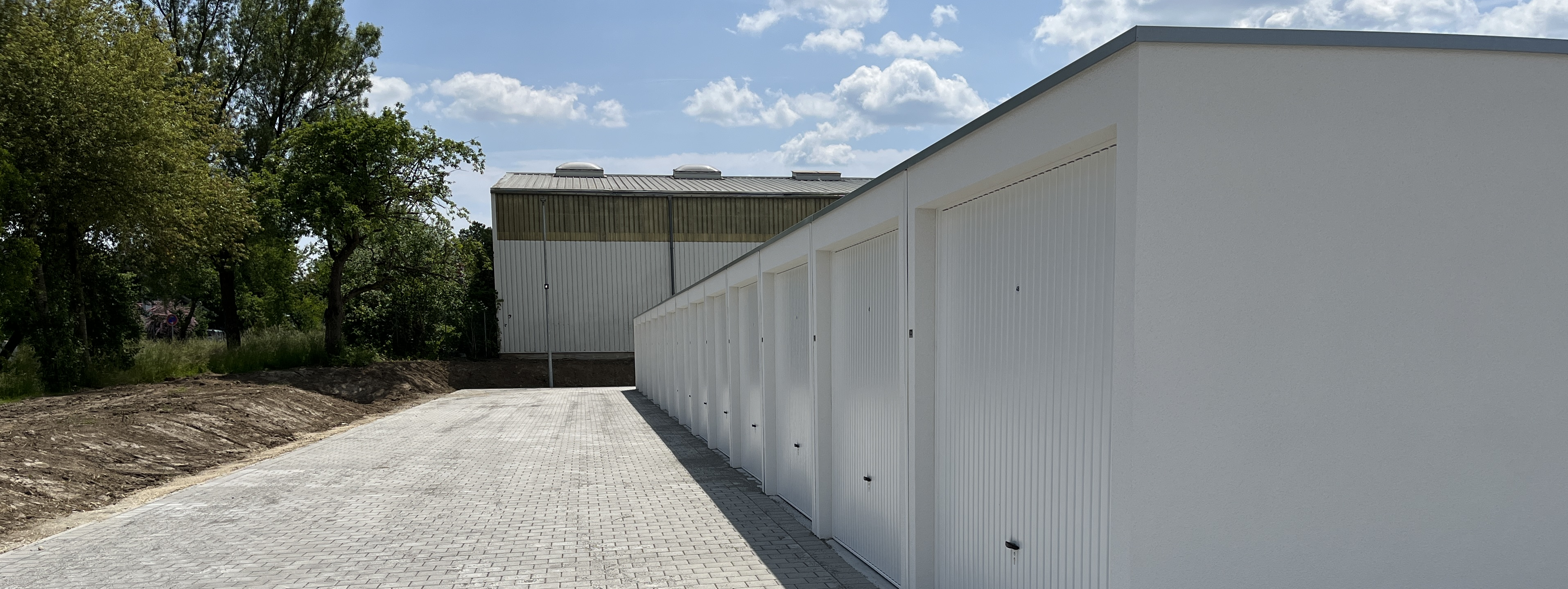 Bild des Garagenparks während der Bauphase